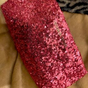 Victoria Secret sequined clutch bag